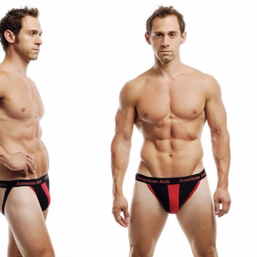 American Jock Jock 32-40" waist Cotton / nylon / spandex No size or fabric tags